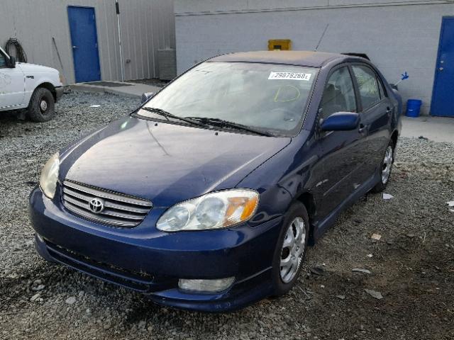 1NXBR32E34Z227475 - 2004 TOYOTA COROLLA BLUE photo 2