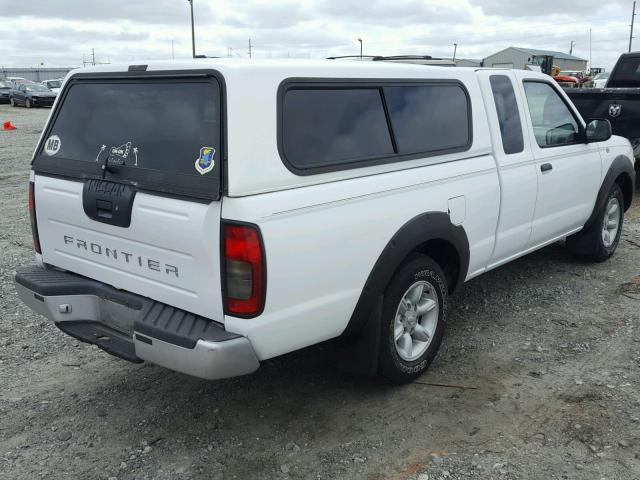 1N6DD26S01C362773 - 2001 NISSAN FRONTIER K WHITE photo 4