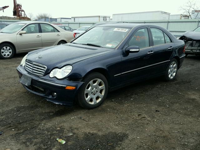 WDBRF92H36F759825 - 2006 MERCEDES-BENZ C GENERATI BLUE photo 2