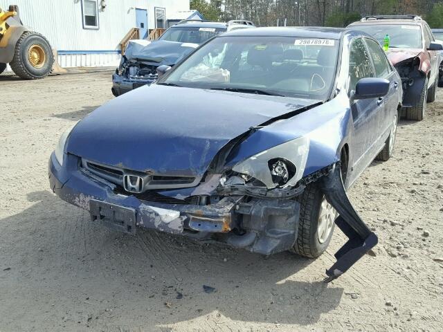 1HGCM55303A011467 - 2003 HONDA ACCORD LX BLUE photo 2