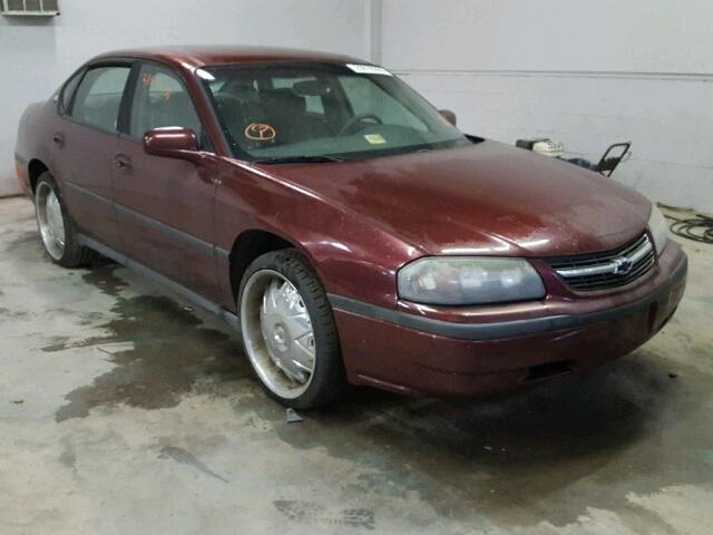 2G1WF55E2Y9130494 - 2000 CHEVROLET IMPALA MAROON photo 1