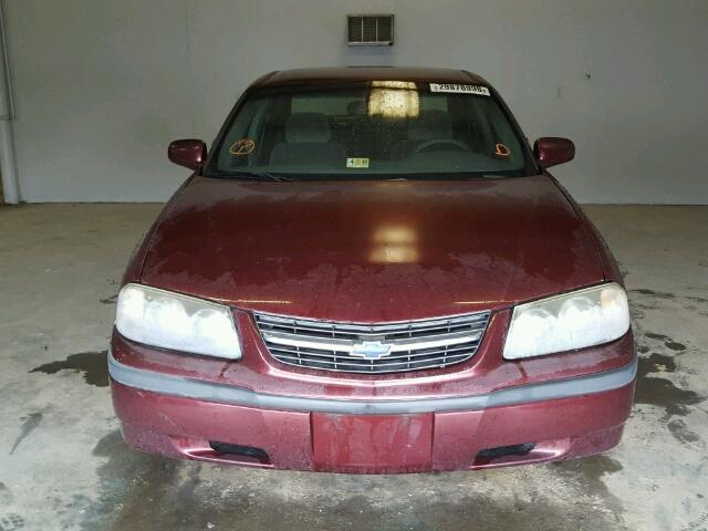 2G1WF55E2Y9130494 - 2000 CHEVROLET IMPALA MAROON photo 9