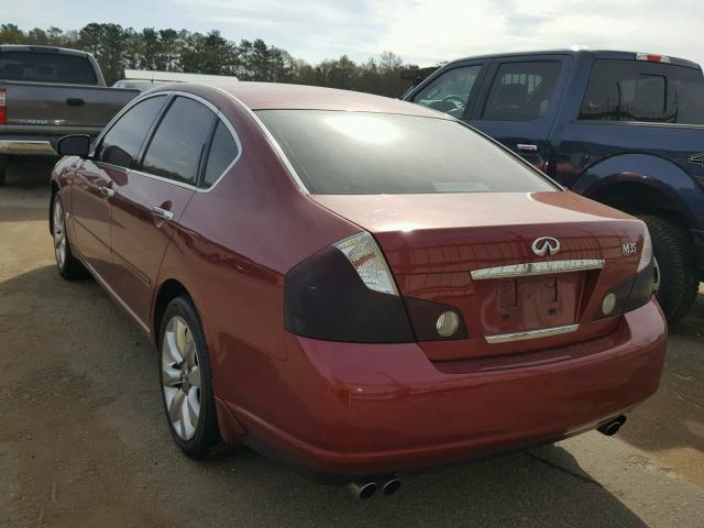 JNKAY01E97M302962 - 2007 INFINITI M35 BASE MAROON photo 3