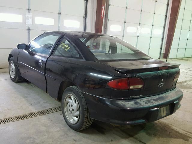 1G1JC1249X7232821 - 1999 CHEVROLET CAVALIER B BLACK photo 3