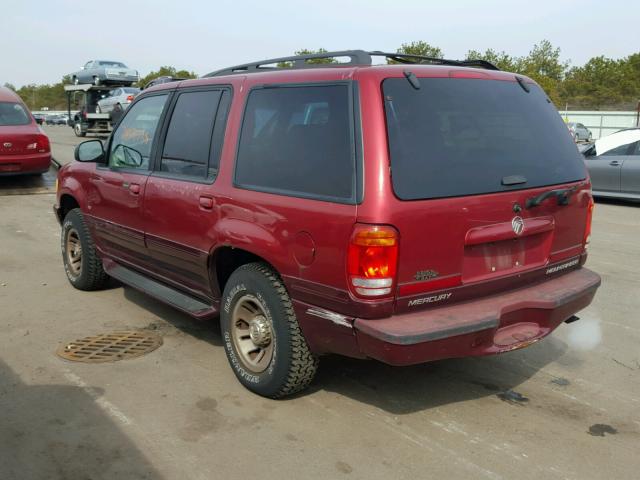 4M2ZU55P7XUJ17702 - 1999 MERCURY MOUNTAINEE RED photo 3