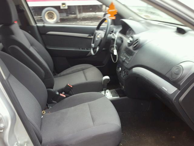 KL1TD5DE8BB128344 - 2011 CHEVROLET AVEO LS SILVER photo 5