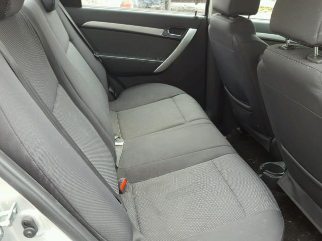 KL1TD5DE8BB128344 - 2011 CHEVROLET AVEO LS SILVER photo 6