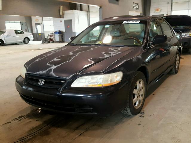 1HGCG56691A042973 - 2001 HONDA ACCORD EX BLACK photo 2