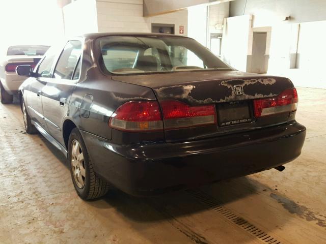 1HGCG56691A042973 - 2001 HONDA ACCORD EX BLACK photo 3