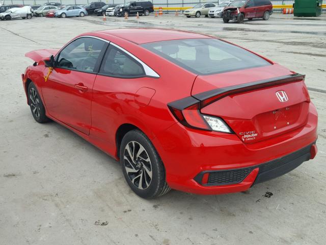 2HGFC4B55HH305665 - 2017 HONDA CIVIC LX RED photo 3