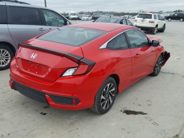 2HGFC4B55HH305665 - 2017 HONDA CIVIC LX RED photo 4