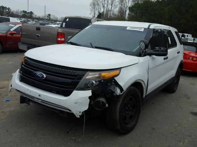 1FM5K8AR2EGA14875 - 2014 FORD EXPLORER P WHITE photo 2