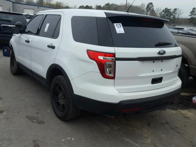 1FM5K8AR2EGA14875 - 2014 FORD EXPLORER P WHITE photo 3