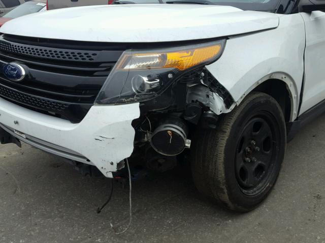 1FM5K8AR2EGA14875 - 2014 FORD EXPLORER P WHITE photo 9