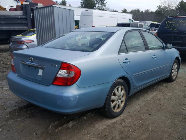 4T1BE30K43U141658 - 2003 TOYOTA CAMRY LE BLUE photo 4