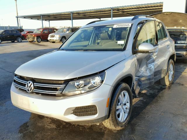 WVGAV7AX5HK034182 - 2017 VOLKSWAGEN TIGUAN S SILVER photo 2