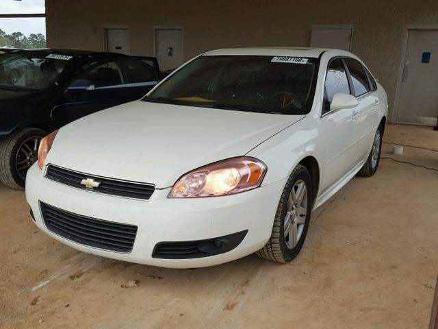 2G1WC57M491318737 - 2009 CHEVROLET IMPALA 2LT WHITE photo 2