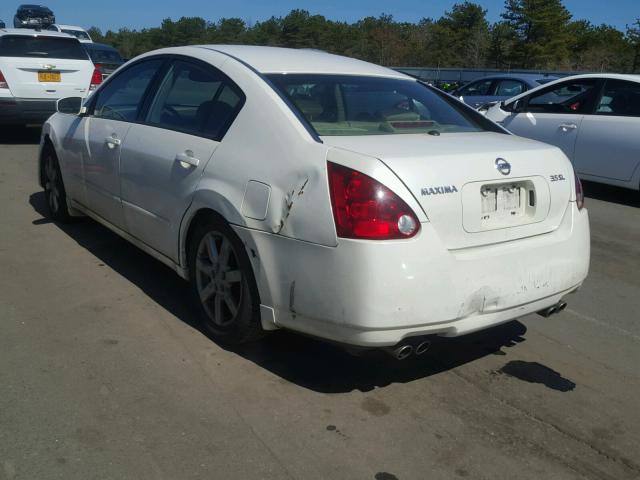 1N4BA41E94C845835 - 2004 NISSAN MAXIMA SE WHITE photo 3