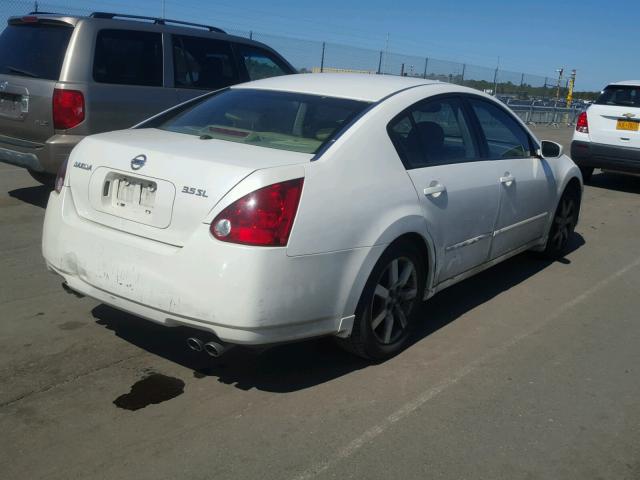 1N4BA41E94C845835 - 2004 NISSAN MAXIMA SE WHITE photo 4