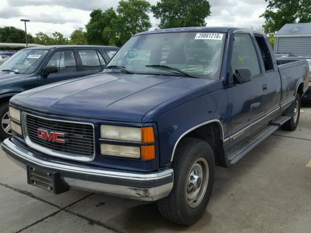 1GTGC29J2WE555783 - 1998 GMC SIERRA C25 BLUE photo 2