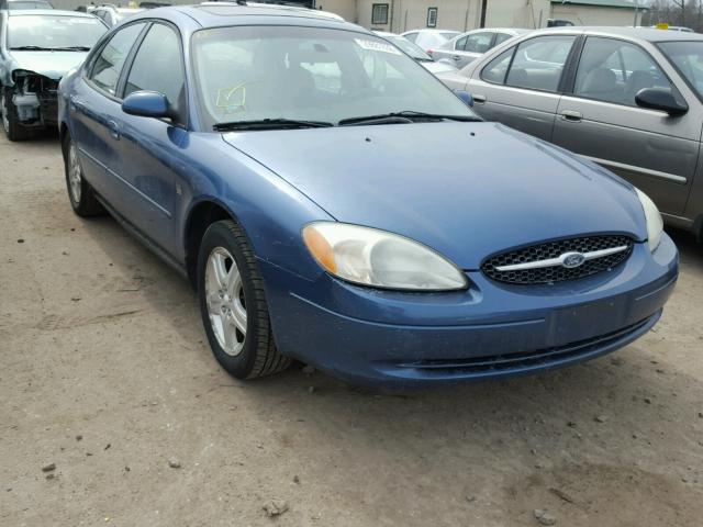 1FAFP56S32G190050 - 2002 FORD TAURUS SEL BLUE photo 1