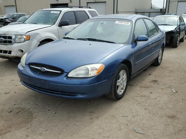 1FAFP56S32G190050 - 2002 FORD TAURUS SEL BLUE photo 2