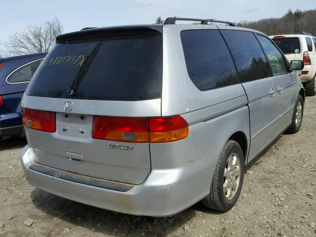 5FNRL18682B055295 - 2002 HONDA ODYSSEY EX GRAY photo 4