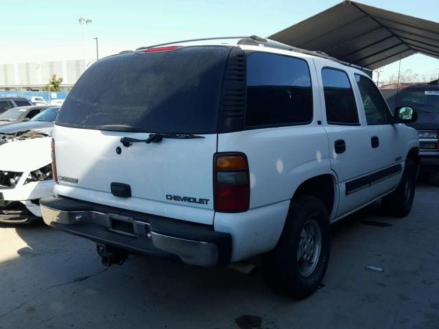 1GNEK13TXYJ166096 - 2000 CHEVROLET TAHOE K150 WHITE photo 4