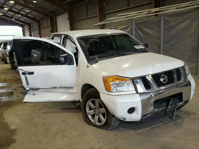 1N6AA0EK3DN303632 - 2013 NISSAN TITAN S WHITE photo 1