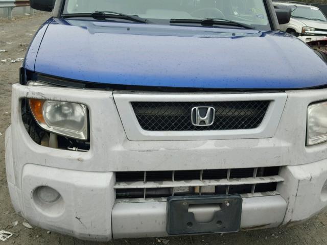 5J6YH285X4L025168 - 2004 HONDA ELEMENT EX BLUE photo 9