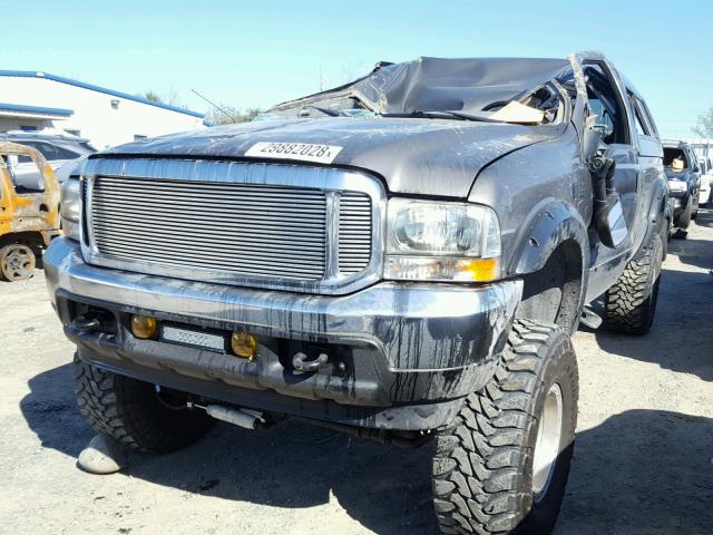 1FTNX21FX2EC90902 - 2002 FORD F250 SUPER GRAY photo 2