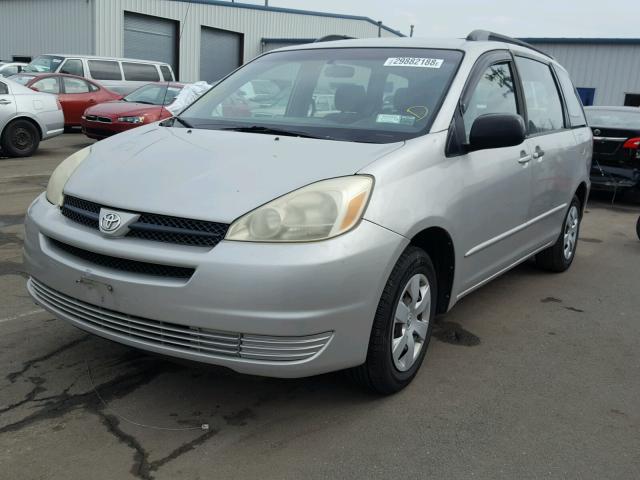 5TDZA23C65S245105 - 2005 TOYOTA SIENNA CE GRAY photo 2