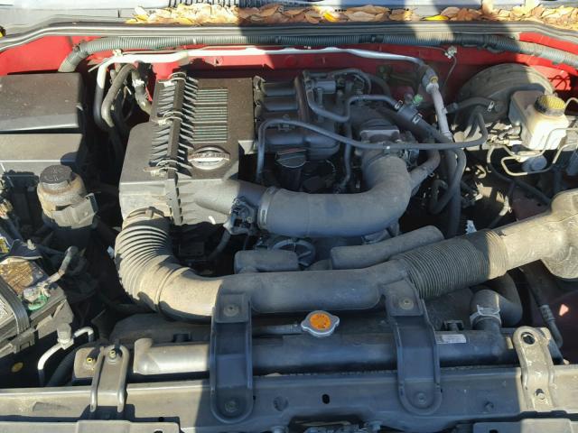 1N6BD06T67C408815 - 2007 NISSAN FRONTIER K RED photo 7