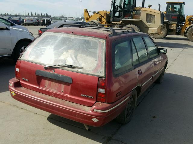 3MASM15J1SR637423 - 1995 MERCURY TRACER BAS RED photo 4