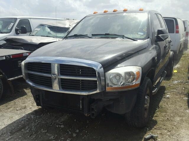 3D7KR28C36G207095 - 2006 DODGE RAM 2500 S BLACK photo 2