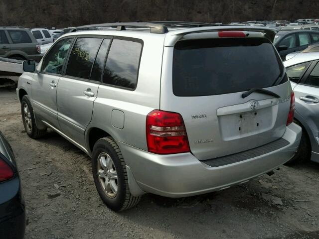 JTEHF21A410007583 - 2001 TOYOTA HIGHLANDER SILVER photo 3