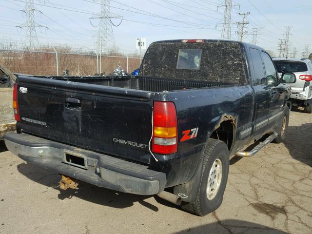 2GCEK19T3Y1148162 - 2000 CHEVROLET SILVERADO BLACK photo 4