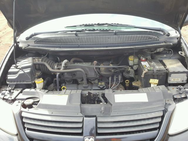 2D4GP44L35R405226 - 2005 DODGE GRAND CARA BLACK photo 7