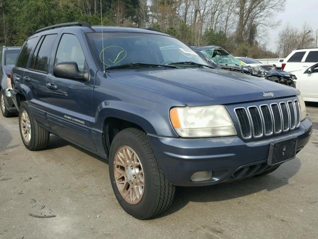 1J4GX58N52C186606 - 2002 JEEP GRAND CHER BLUE photo 1