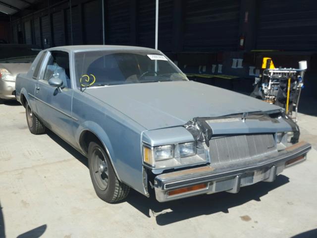 1G4GJ47A6FP421265 - 1985 BUICK REGAL BLUE photo 1