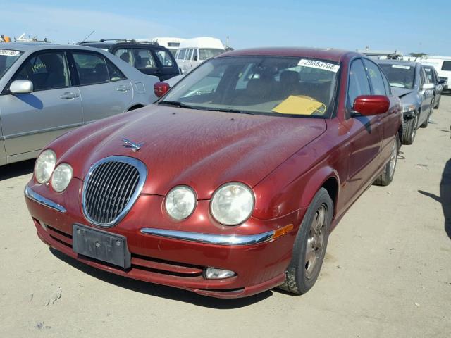 SAJDA01C1YFL58743 - 2000 JAGUAR S-TYPE RED photo 2