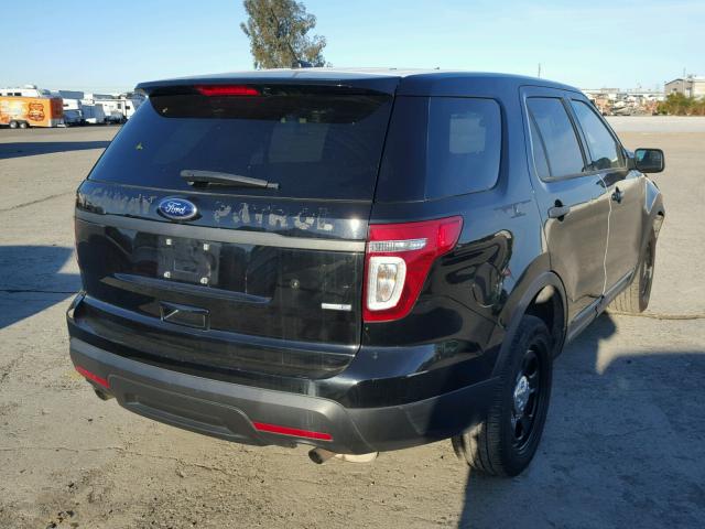 1FM5K8ARXDGC35719 - 2013 FORD EXPLORER P BLACK photo 4