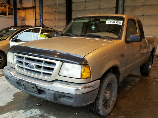 1FTYR14UX1PA85160 - 2001 FORD RANGER SUP GOLD photo 2