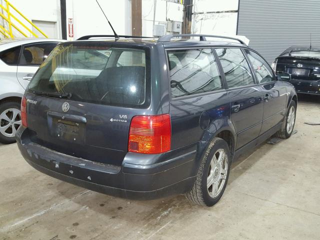 WVWLH63B31E036078 - 2001 VOLKSWAGEN PASSAT GLX GRAY photo 4