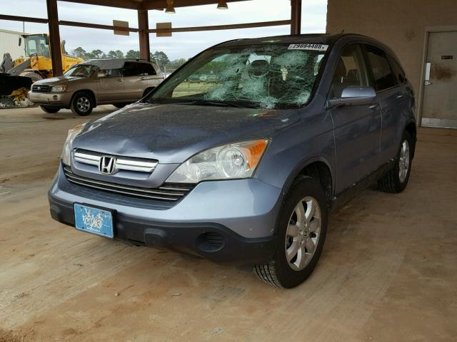 JHLRE38729C001564 - 2009 HONDA CR-V EXL BLUE photo 2