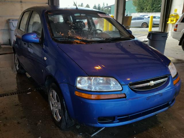 KL1TD66697B770574 - 2007 CHEVROLET AVEO BASE BLUE photo 1