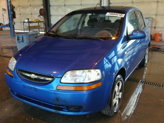 KL1TD66697B770574 - 2007 CHEVROLET AVEO BASE Mavi foto 2