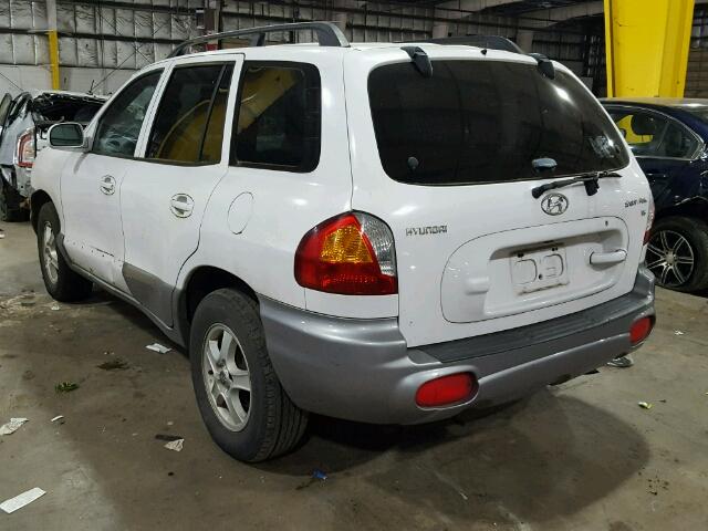 KM8SC13D12U158777 - 2002 HYUNDAI SANTA FE G WHITE photo 3