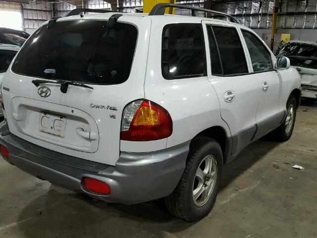 KM8SC13D12U158777 - 2002 HYUNDAI SANTA FE G WHITE photo 4