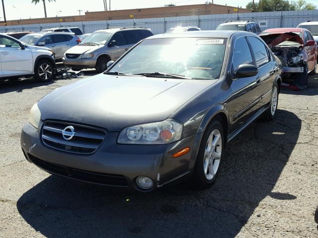 JN1DA31D52T441175 - 2002 NISSAN MAXIMA GLE GRAY photo 2